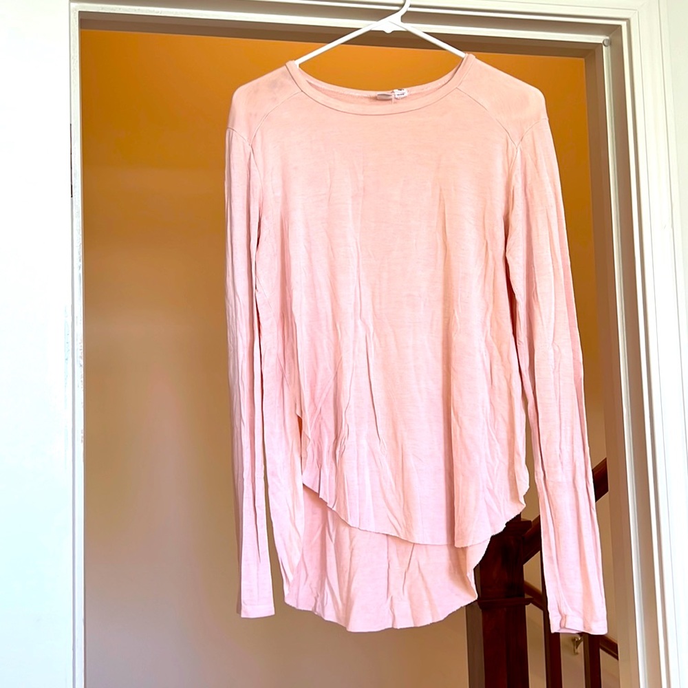 High low long sleeve buttery soft shirts.